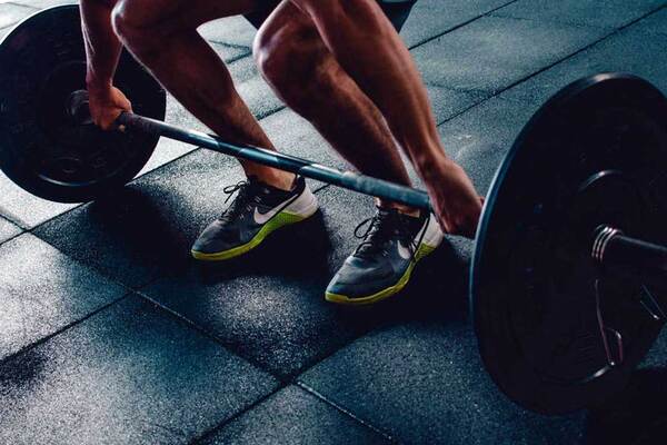 Comfortable trainers ready for a relaxed walk